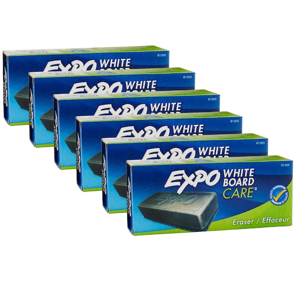 Expo Expo White Board Eraser, PK6 SAN81505 | Zoro